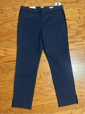 Gap Skinny Ankle Mid Rise Two Way Stretch Navy Pant slacks 10 women’s
